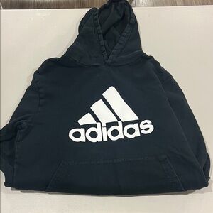 Adidas Kids Black and White Hoodie